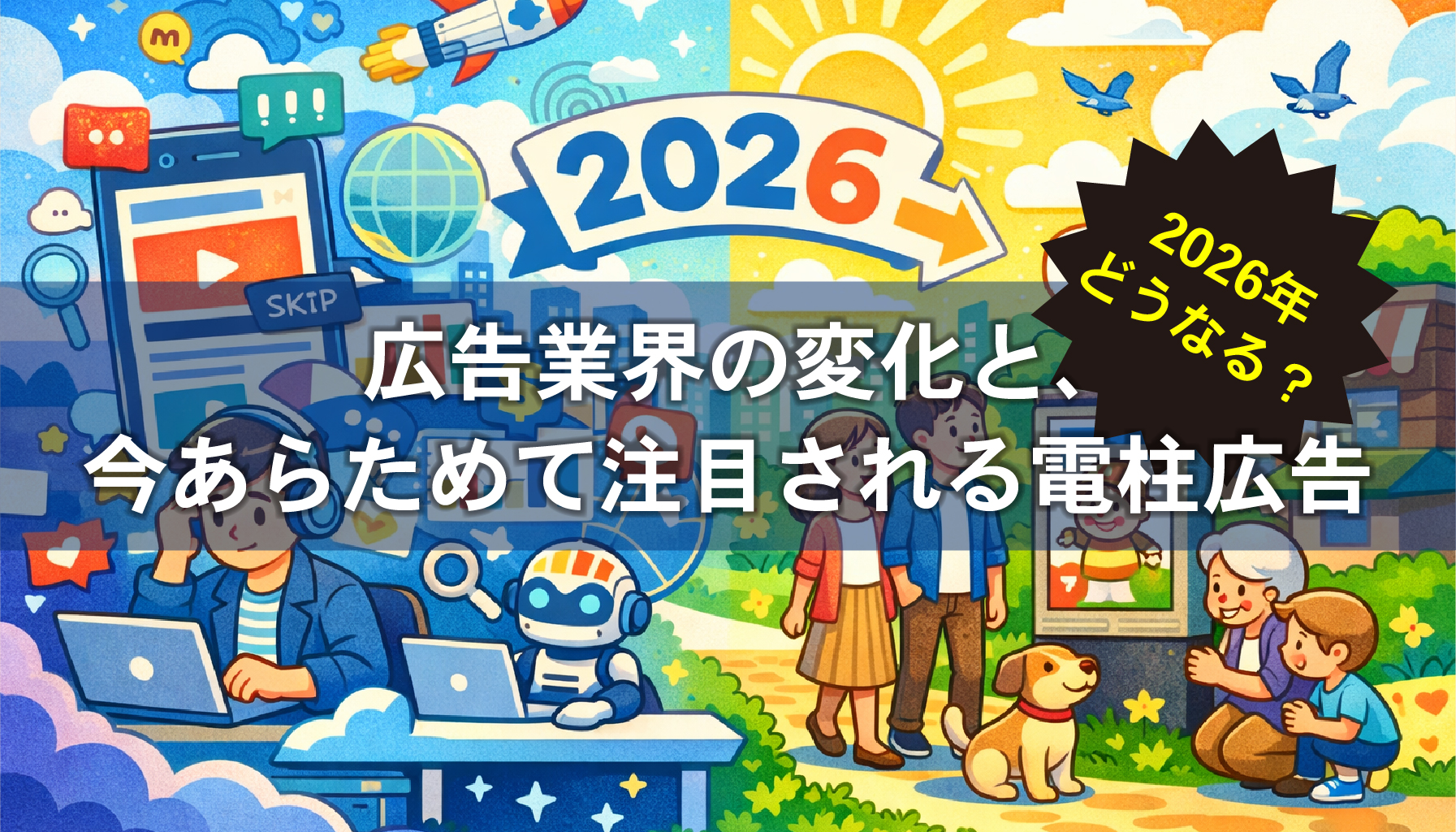 2026年どうなる？広告業界の変化と、今あらためて注目される電柱広告