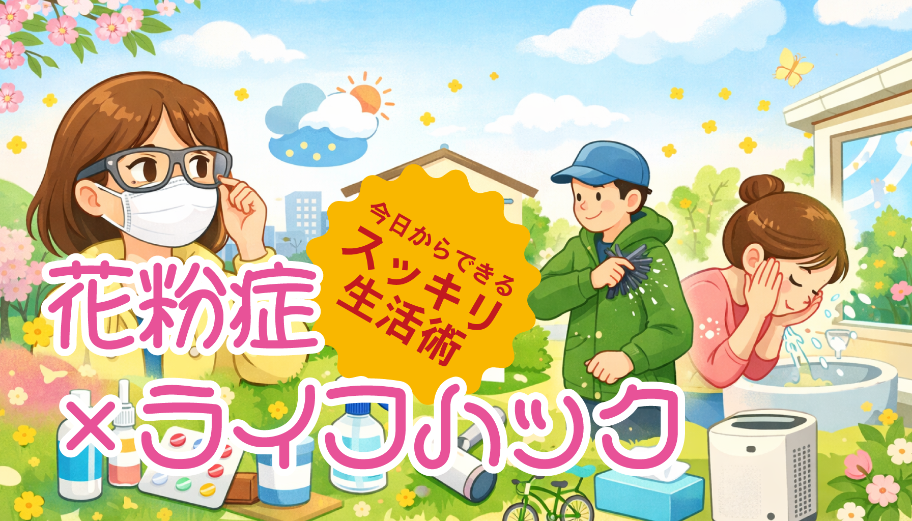  花粉症×ライフハック：今日からできるスッキリ生活術