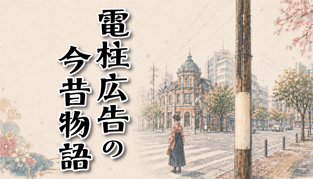 電柱広告の今昔物語