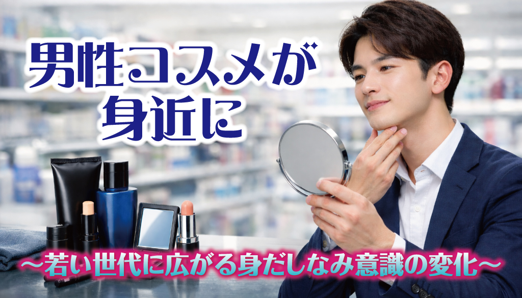 男性コスメが身近に　～若い世代に広がる身だしなみ意識の変化～