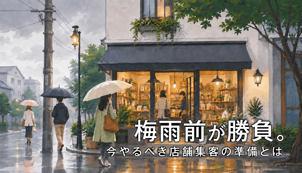 梅雨前が勝負。今やるべき店舗集客の準備とは
